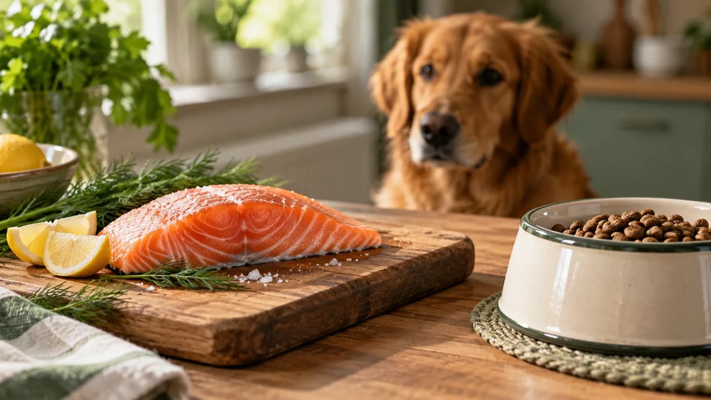 Illustration zum Thema: Hundefutter mit Fisch: Auswahlkriterien