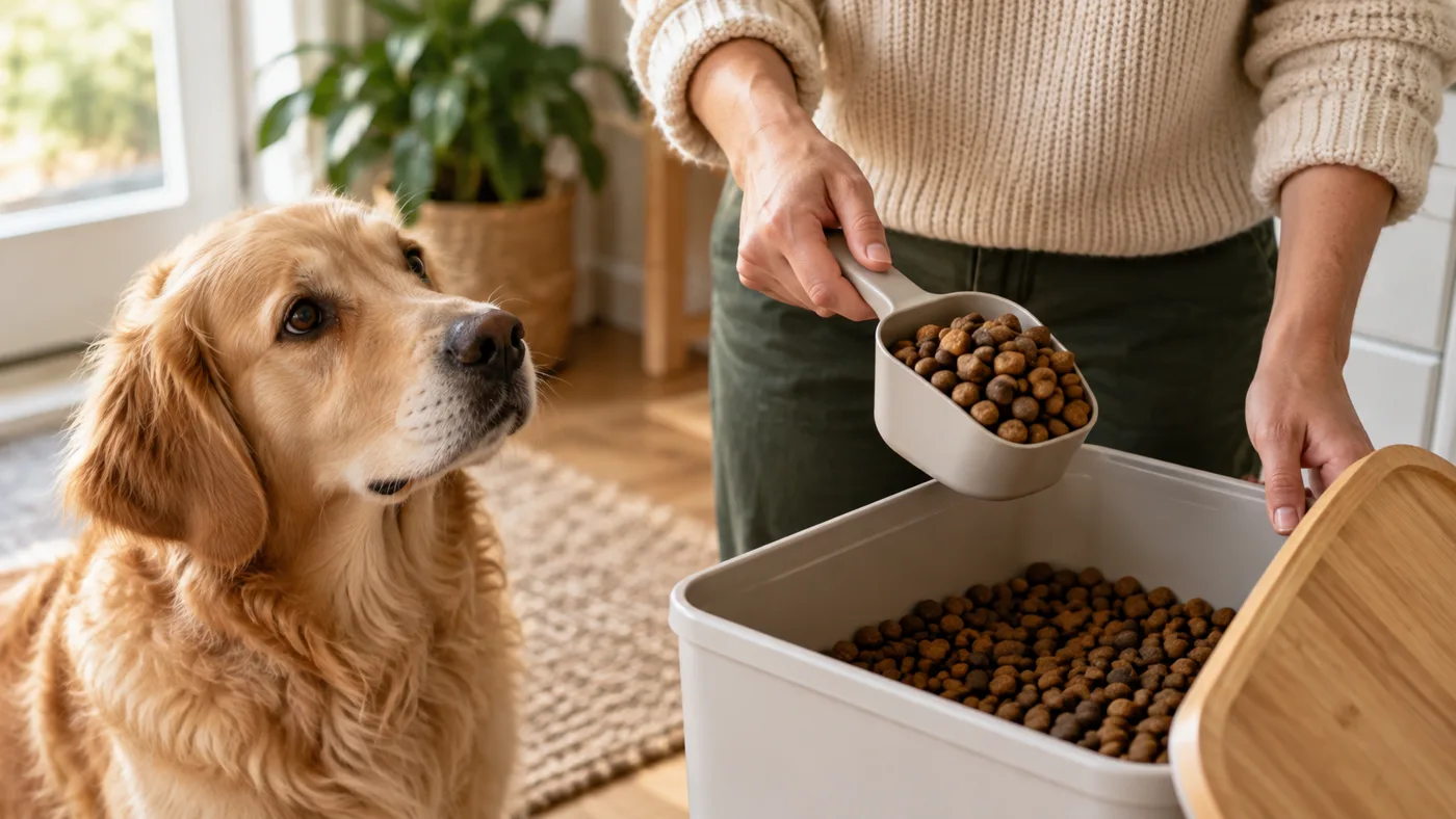 Redaktionelle Illustration: Tageskosten für Hundefutter berechnen